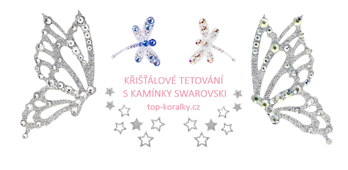 TETOVÁNÍ S KAMÍNKY SWAROVSKI NALEPOVACÍ